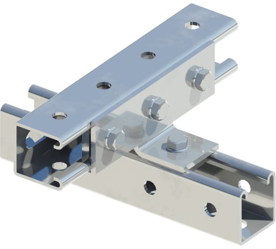 Пластина T-образная ООО "СТАЛЬНЫЕ СИСТЕМЫ" гнутая спереди, гор. цинк SR51-200 1