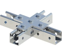 Пластина соединительная ООО "СТАЛЬНЫЕ СИСТЕМЫ" Х-образная, гор. цинк SR48-212