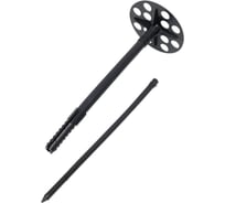 Дюбель для теплоизоляции ООО "Тэмпо-Метиз" 10x160 с пластиковым гвоздем, черный 30 шт 520749