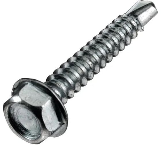 Саморез с шестигранной головкой по металлу SORREX M6,3x22, DIN 7504K, оцинкованный, со сверлом, 500  шт. 7504K-1-063-022-500