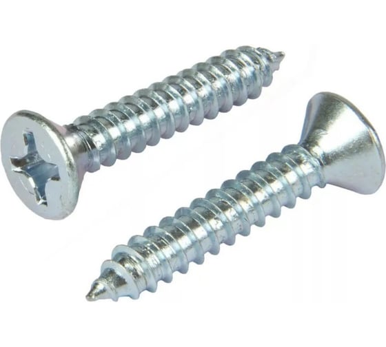 Саморез с потайной головкой по металлу SORREX 6,3x25, DIN 7982С, оцинкованный, острый, 1000  шт. 7982C-1-063-025 1