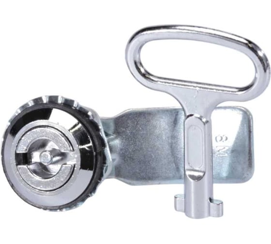 Замок щитовой ключ бабочка Brante ригель изогнутый 122354