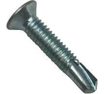 Саморез оконный потайной SORREX М4x20 для крепления пластикового профиля, фурнитуры и откосов, шуруп оцинкованный со сверлом и метрической резьбой, 1000 шт. SWR-1R-040-020 1000