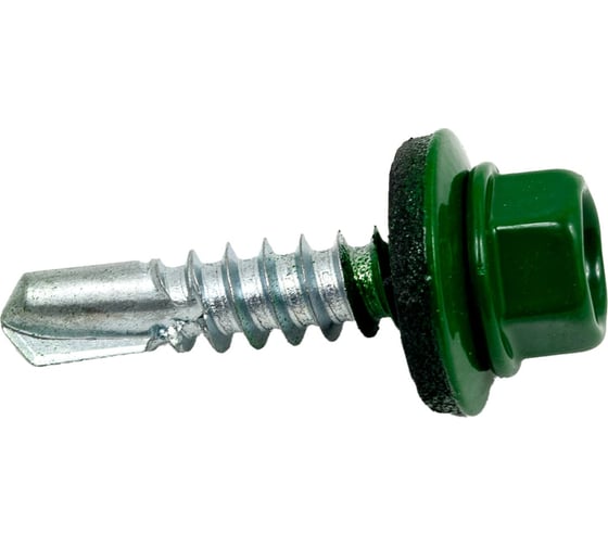Саморез Доброга ШГК 4,8x35 RAL6002 Светло-зеленый 100 шт. ТД-00014923 1