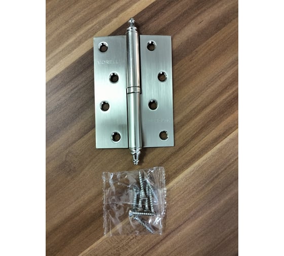 Петля стальная левая с подшипником MORELLI MSN 100x70x2.5 SN L мат. никель 9015107