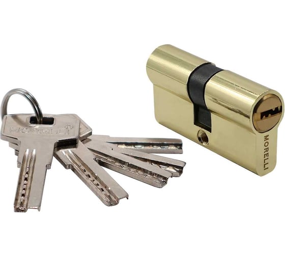 Ключевой цилиндр MORELLI HS R60C PG высокой секретности (60 мм), золото 9015175