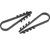 Дюбель хомут ЭРА NO224225 для круглого кабеля 5-10 мм черный (100 штук) Б0066288