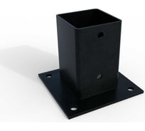 Опора 45x45x88 мм. 1шт. черная шагрень (основание столба, крепежный кронштейн, коннектор) АрсеналЪ ARSENAL PERGOLA модель AR751C31957-06