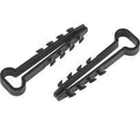 Дюбель хомут ЭРА NO224564 для плоского кабеля 5-8 мм черный (10 штук) Б0066298