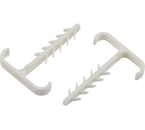 Дюбель хомут ЭРА NO225225 Т-образный 6-12мм белый (10 штук) Б0066336