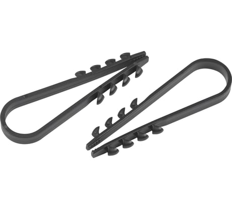 Дюбель хомут ЭРА NO224561 для круглого кабеля 19-25 мм черный (10 штук) Б0066259