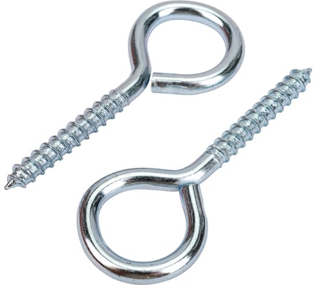 Шуруп кольцо Доброга 4,0x30 белый цинк 10 шт ЦБ-00031410