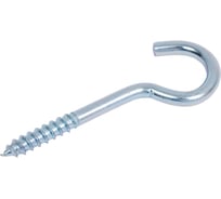 Шуруп полукольцо Доброга 6,0x50 белый цинк 10 шт ЦБ-00032108