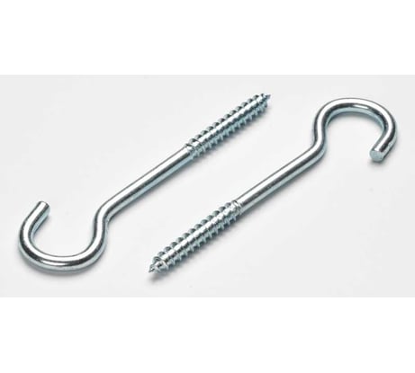 Шуруп полукольцо Доброга 4,0x70 белый цинк 10 шт ЦБ-00031686