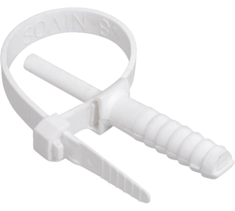 Хомут дюбельный ЭРА NO225213 7x150 мм белый (50 шт/уп) Б0066256