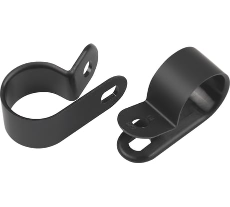 Скоба кабельная нейлоновая под винт ЭРА NO225297 9 мм черная 10 шт Б0066650