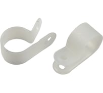 Скоба кабельная нейлоновая под винт ЭРА NO225266 16 мм белая 50 шт Б0066618