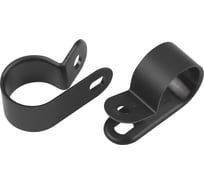 Скоба кабельная нейлоновая под винт ЭРА NO225270 9 мм черная 50 шт Б0066627