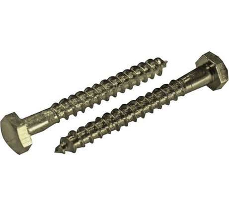 Сантехнический шуруп ЦКИ DIN571, 6х80 Ц, SW 10 уп. 100 шт. 62280