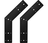 Пластина крепежная АрсеналЪ 3 мм 135 град. 10 шт. Черная шагрень ARSENAL PERGOLA AR75PW39957-06