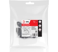 Скоба кабельная нейлоновая под винт ЭРА NO225295 5 мм черная 10 шт Б0066640