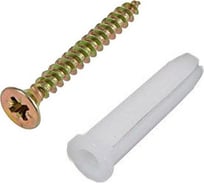 Набор для крепления ВИРТУОЗ дюбель 6х35, шуруп 4х40 потайная головка, желтый цинк, 18 шт. 00415