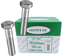Болт SORREX М12x40 ГОСТ 7805 500 штук 7805-12-40 500