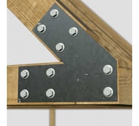 Пластина крепежная АрсеналЪ для бруса 100x100 3 мм. угол 45 град. 1 шт. ARSENAL PERGOLA мод. AR75PU31007-06