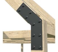 Пластина крепежная АрсеналЪ для бруса 150x150 3 мм. 135 град. 1 шт. Черная шагрень ARSENAL PERGOLA мод. AR75PN31957-06