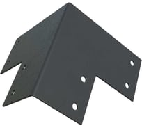 Пластина крепежная АрсеналЪ Т-образная угловая для бруса 150x150 3мм, 10 шт, черная шагрень ARSENAL PERGOLA мод. AR75PM39957-06