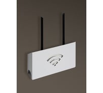 Настенный держатель для хранения роутера ООО СКП белый ДДК-001Б/1