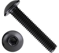 Винт 23 БОЛТА чёрный 3x45 ISO 7380 под шестигранник к.п.10.9, 50 шт. 00-00005283ф50