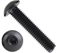 Винт 23 БОЛТА чёрный 4x10 ISO 7380 под шестигранник к.п.10.9, 20 шт. 00-00004435ф20