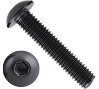 Винт 23 БОЛТА чёрный 10x60 ISO 7380 под шестигранник к.п.10.9, 10 шт. 00-00004451ф10