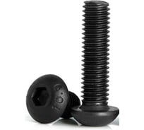 Винт Море-Метизов ISO 7380, класс прочности 10.9 оксид M6x16 мм, 50 шт VINT7380M61650М