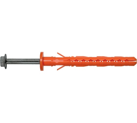 Дюбель Fasty FSK-STBf 10x80 универсальный фасадный с бортиком HEX/Т40 300 шт. 1190608F/300