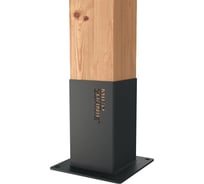 Опора коннектор для бруса MIROZDANIE 100x100 UNO 1 шт. графит 1001-1