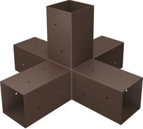 Коннектор для бруса MIROZDANIE 100x100 PENTA 1 шт. шоколад 1004С