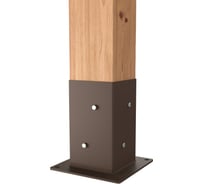 Опоры коннекторы для бруса MIROZDANIE 100x100 UNO 2 шт. шоколад 1001С