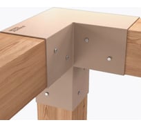 Коннектор для бруса MIROZDANIE 150x150 TRIO 1 шт. латте 1002L-1-150