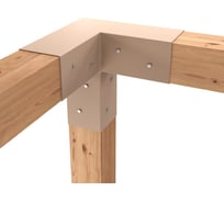 Коннекторы для бруса MIROZDANIE 100x100 TRIO 2 шт. латте 1002L