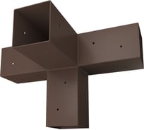 Коннектор для бруса MIROZDANIE 100x100 TETRA 1- шт. шоколад 1003С