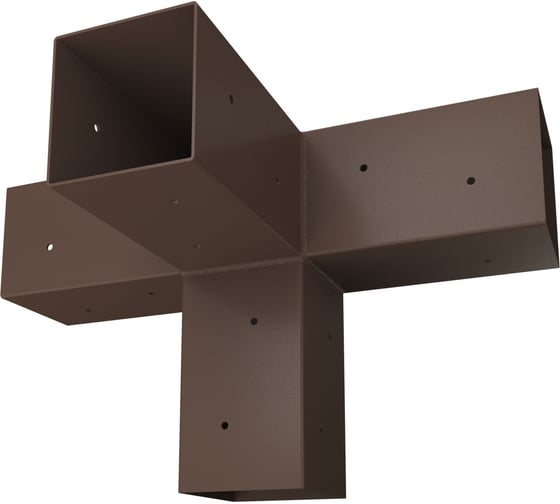 Коннектор для бруса MIROZDANIE 100x100 TETRA 1- шт. шоколад 1003С 1