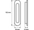 Ручка купе Larvij L16PH096NI 3
