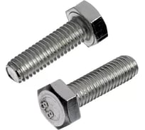 Болт SORREX М10x65 мм с шестигранной головкой по DIN 933 с полной резьбой оцинкованный, класс прочности 8.8 50 штук 0933-108-10-065 50