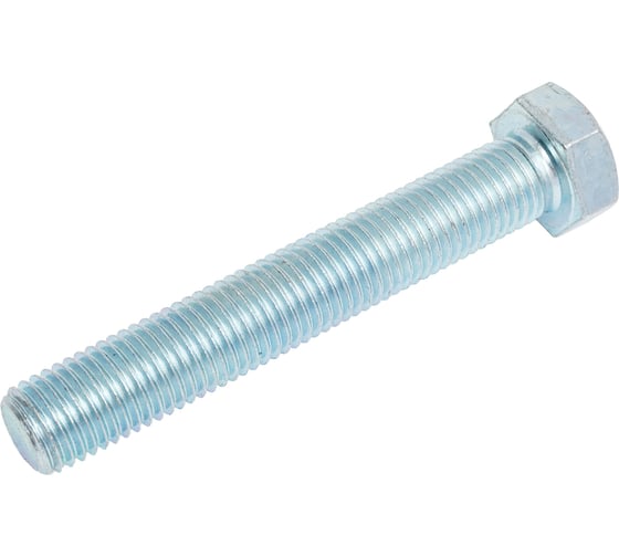 Болт SORREX М16x100 мм с шестигранной головкой по DIN 933 с полной резьбой оцинкованный, класс прочности 8.8 10 штук 0933-108-16-100 10