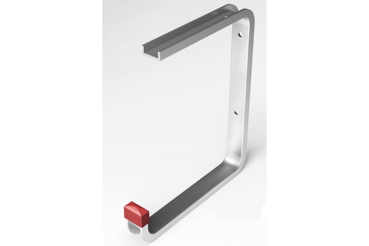 Настенный крюк ЛУКА алюминиевый, вынос 175 мм высота 210 мм, до 15 кг ...