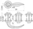 Ручка на фланце CRIT РФ-6444-Хп/Хм 00406 5