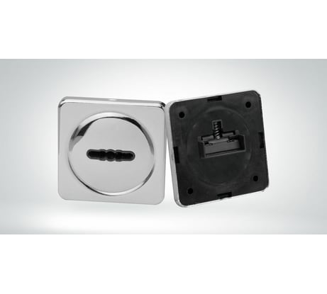 Ключевина CRIT КлС-К11 Хп хром полированный, пара 05212