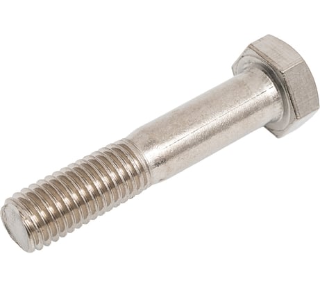 Болт SORREX М12x60 мм с шестигранной головкой по DIN 931 с неполной резьбой из нержавеющей стали А2 25 штук 0931-2-12-060 25